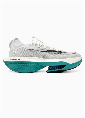 Кроссовки женские Nike % 2 White/Blue No Brand Air Zoom Alphafly Next серые демисезоны (340056077)