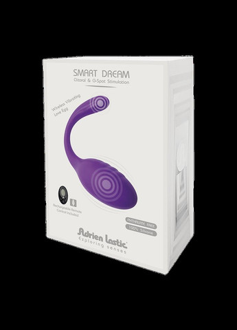 Віброяйце зі стимулятором клітора Smart Dream II з пультом LRS, можна під одяг Adrien Lastic (297656508)