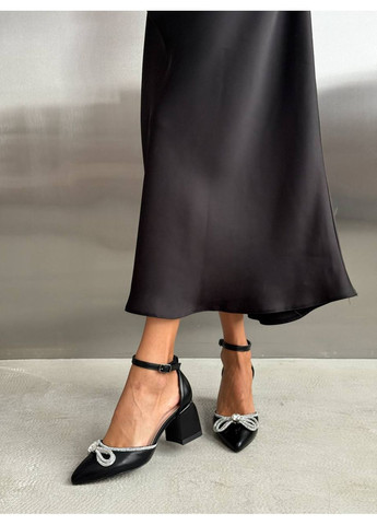 No Brand Стильні жіночі туфлі чорний з штучна шкіра, — всесезон (356764445)