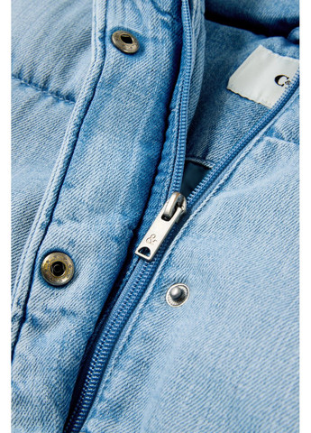 Голубая демисезонная стеганная джинсовая куртка C&A