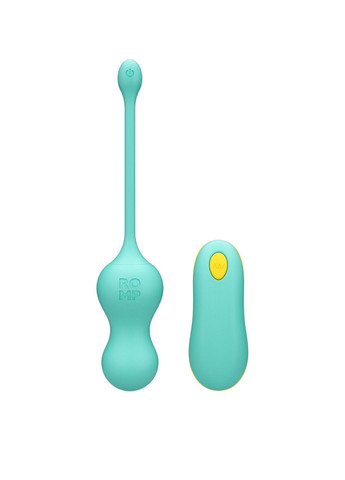 Віброяйце для точки G з пультом керування Cello Light Teal, водонепроникне Romp (316163591)