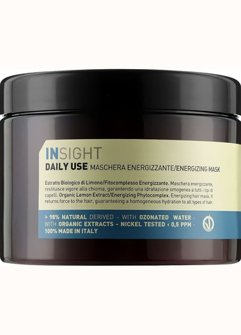 Маска енергетична для щоденного застосування для волосся Energizing Mask 500ml (136597-121742) Insight (368608992)