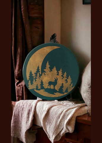 Декор для дому та подарунок для друзів на День подяки. Дерев'яна дошка із зображенням Санта-Клауса Handmade (308071295)