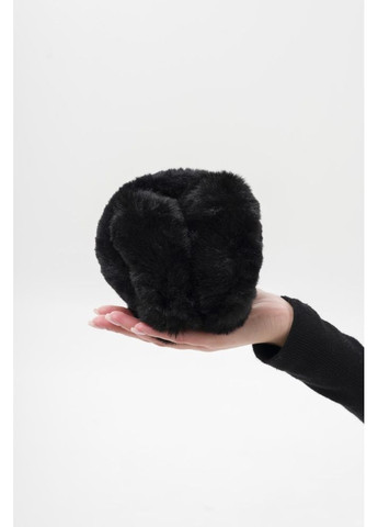 Теплі хутряні навушники Bunny Black Without (367254393)