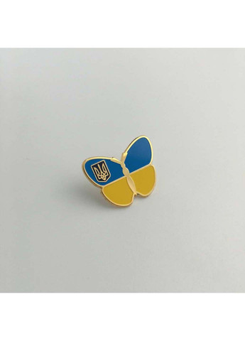 Значок Метелик з Гербом України 20х25 мм Dobroznak (292338553)