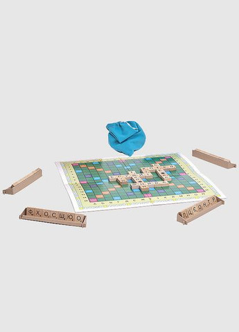 Настольная игра "Эрудит Элит" 910220 игровое поле, 104 деревянные фишки с буквами Arial (301789922)