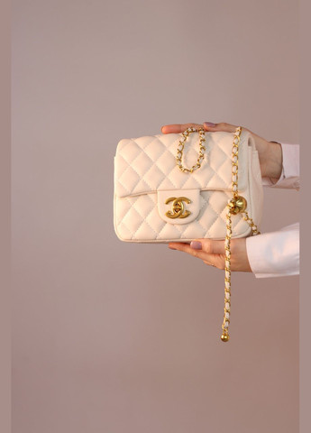 Женская сумка Chanel 20 ivory, женская сумка Шанель цвета слоновой кости No Brand (307925677)