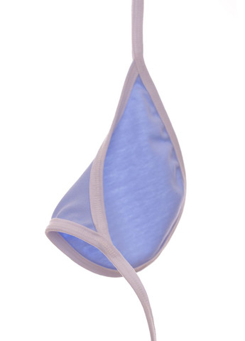 Нагрудник для мальчика интерлок голубой 12*15 см (39621) BABYKROHA (297200022)