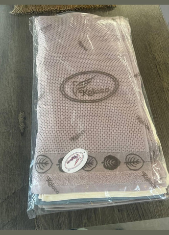 Набор кухонных вафельных полотенец льняные 25х50 см 20 штук (П4К4AL-kuhnya-002) No Brand однотонный комбинированный