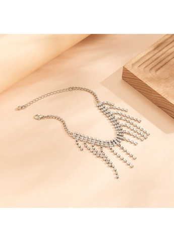 Стильний вечірній браслет на ногу, анклет зі стразами, блискучий браслет на ногу "Gloss" China (369143797)