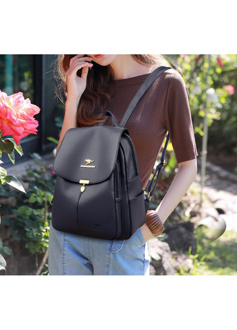 Жіночий міський рюкзак Кенгуру з екошкіри сині сумки для дівчат повсякденнийний рюкзак ProDobro (363258832)