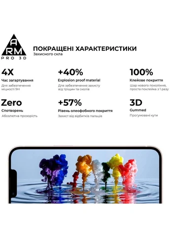 Защитное стекло для Apple iPhone 13 Pro Max Black (ARM60265) ArmorStandart (323107448)