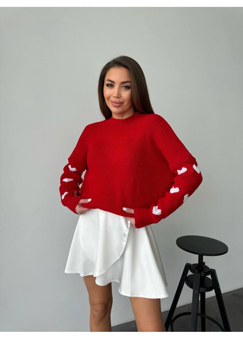 Червоний светр ao147 No Brand