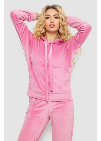 Спортивний костюм жіночий велюровий, колір рожевий, 177R022-1 Ager (365593518)