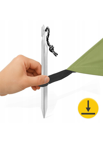 Туристичний тент 300 x 300 см бівачний, водонепроникний Olive (P-5905973406376) Mountain Goat (372925227)