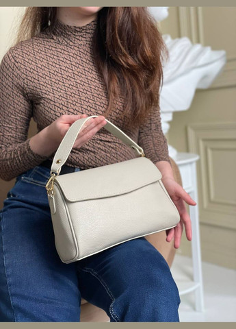 Сумка жіноча Італія, натуральна шкіра, мінімалізм, 2 ремінці Virginia Conti Кросбоді (338257329)