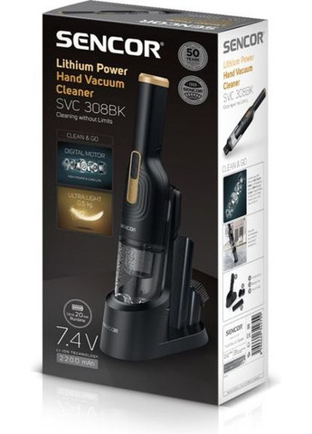 Акумуляторний пилосос SVC308BK Sencor (360417562)
