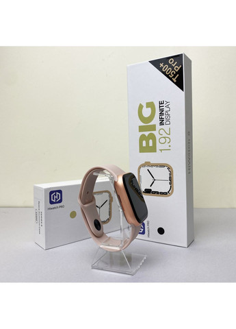 Розумний годинник T500+ Рожевий для контролю здоров'я та фітнесу смарт годинник 45 мм Smart Watch Watch 45 mm (372460379)