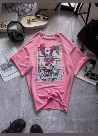 Женская футболка оверсайз с принтом на спине. MonCher - (346474809)