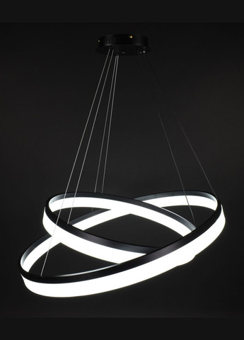 Люстра светодиодная подвесная LED светильник для квартиры на потолок лэд 27852 Черный 35-150х80х80 см. Sunnysky (364768246)