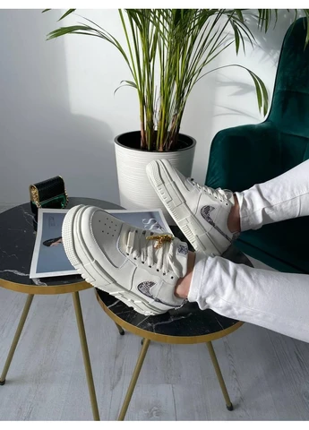 Комбіновані кросівки чоловічі nike air force 1 pixel se snakeskin 1 найк аір форс 1 демісезон No Brand