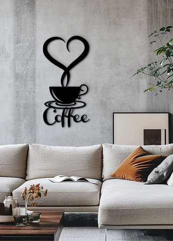 Настінний Декор в кімнату, інтер'єрна картина з дерева "Львівська кава", стиль мінімалізм 35х18 см Woodyard (291842909)