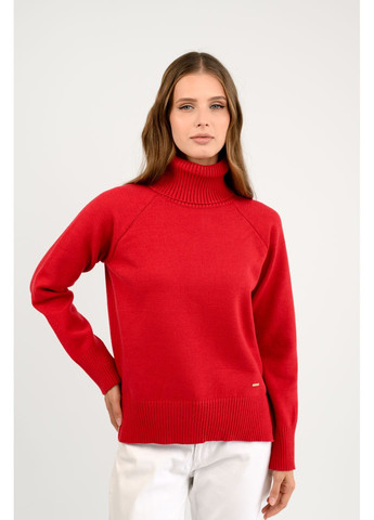 Червоний зимовий светр elegant Teplo 0972