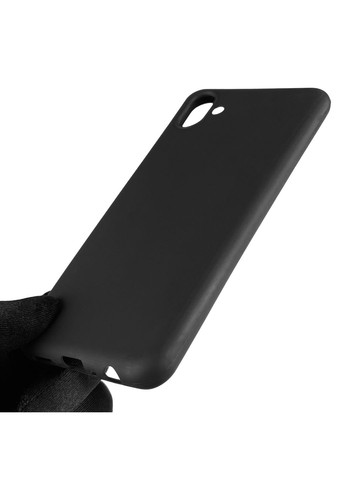Чехол для Galaxy A04 SM-A045F однотонный матовый силиконовый на самсунг а04 чёрный Samsung (366018981)