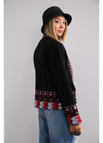 Черный женский пиджак с вышивкой на пуговицах ESQ - всесезон