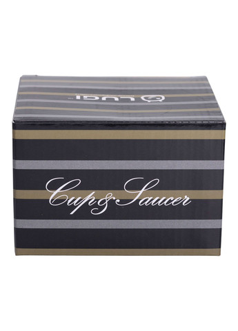 Чашка з блюдцем керамічна 200 мл, horizontal Liling Rongxiang Ceramic RX-N24708B No Brand (360977699)