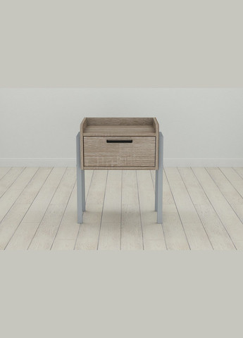 Тумба модульная Бетти 540x450x320 металл Серый ДСП Сонома Трюфель 16 мм (FRD-103001) Ferrum-decor (353501479)