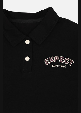 Футболка-поло з коротким рукавом для хлопчика колір чорний CB-00270018 No Brand (330223165)