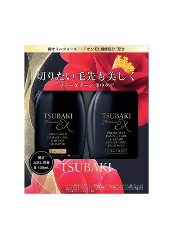 Tsubaki Premium EX Damage Care & Repair Kit набір для догляду та відновлення пошкодженого волосся FineToday (361969621)