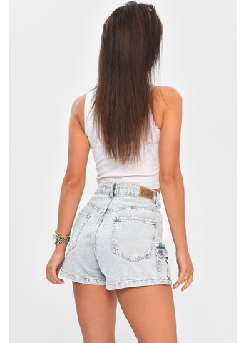 Шорти жіночі однотонні світло-блакитного кольору Let's Shop (353131049)