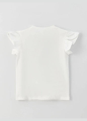 Біла демісезонна дитяча футболка для дівчаток біла 5-6 років (110-см) LC Waikiki