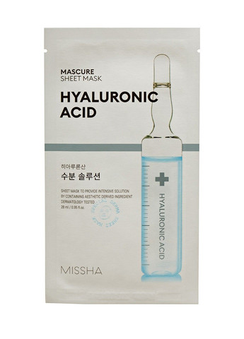 Маска для обличчя Mascure Hydra Solution Sheet Mask 27 мл MISSHA (278048652)