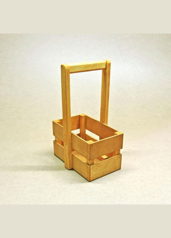 Подарочная корзинка из дерева Шелли 12х20 карри (ПДК-0022103) No Brand (328909499)