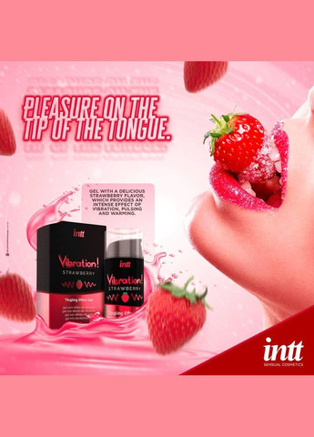 Жидкий вибратор Vibration Strawberry 15 мл Intt (315782669)