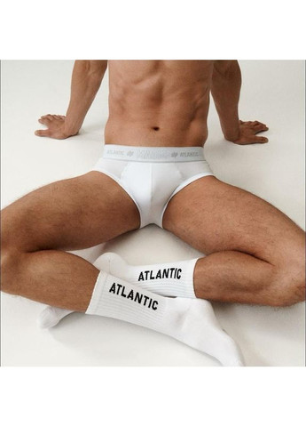 Білі чоловічі шкарпетки Atlantic однотонні (369365211)
