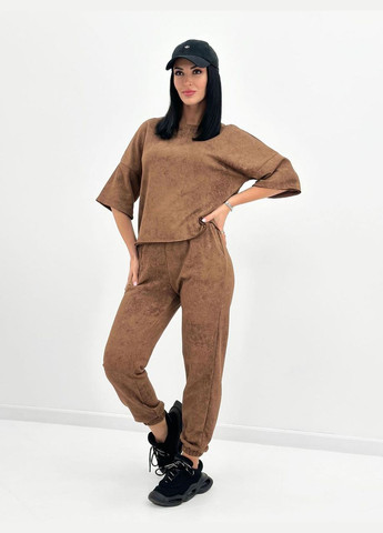 Жіночий костюм з турецької двонитки петля з ефектом tie dye Fashion Girl (300775414)