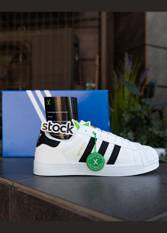 Білі Осінні кросівки чоловічі white black No Brand Superstar Classic