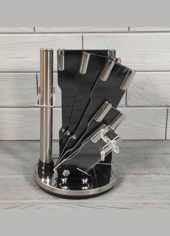 Набор ножей 9 предметов на хорошей подставке Benson комбинированные,