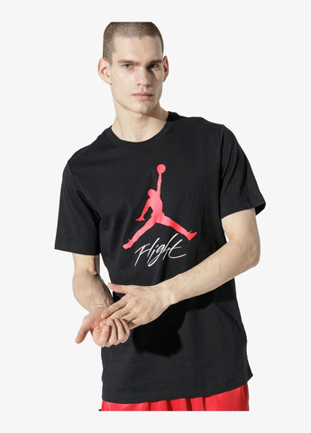 Черная футболка мужская jumpman flight ao0664010 черная Jordan