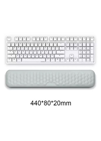 Ергономічний килимок підставка під руки зап'ястя для клавіатури з піни з ефектом пам'яті 1 шт Чорний Neon (362577133)