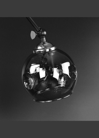 Люстра стельова на 6 лампочок 26168 Чорний 25х72х72 см. Sunnysky (364490929)