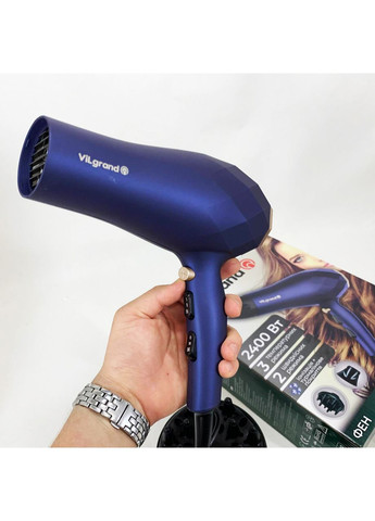 Фен VILGRAND VHD 2424TI. Цвет: голубой No Brand (350937010)