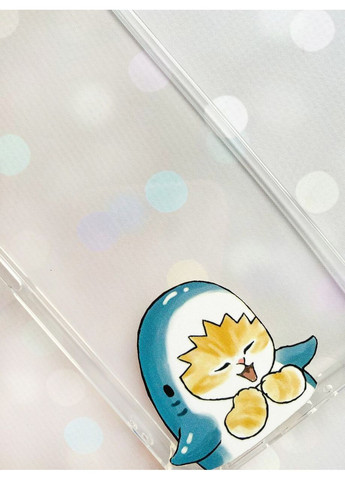 Чохол з потовщеними кутами на Samsung Galaxy S24:: Котик Акула (принт 376) CASE CONTROL (360701866)