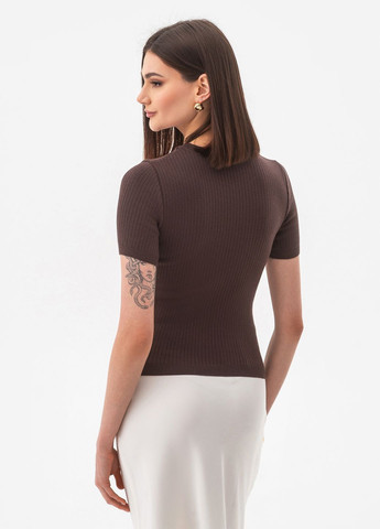 Коричневий жіночий універсальний трикотажний джемпер SVTR