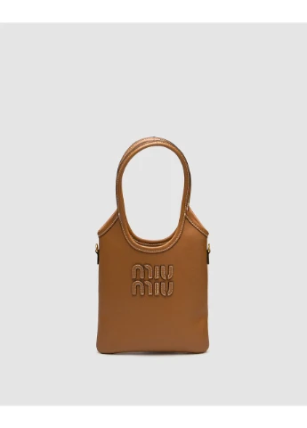 Женская сумка Ivy Leather Mini Bag Brown No Brand (355342403)