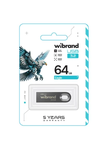 Flash USB 3.2 Gen1 Eagle 64GB Grey (WI3.2/EA64U10G) Wibrand (301088651)